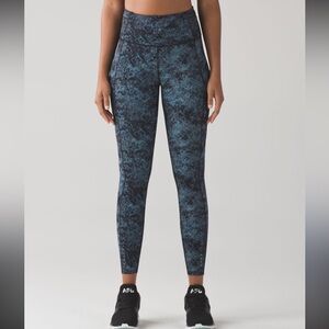Lululemon Fast And Free 7/8 Tight Fairisle Multi Black
